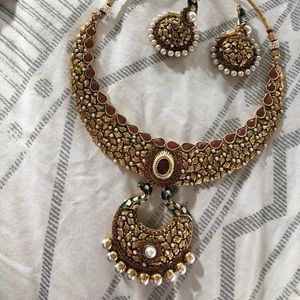 Necklace with earrings